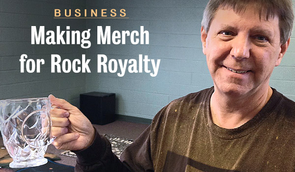 jud patterson- making merch for rock royalty