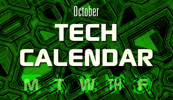 October Tech Calendar