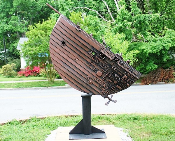 Arc by Charles Pilkey is one of 5 sculptures that residents can vote to have included in the 2014 CVA Outdoor Sculpture Exhibition.