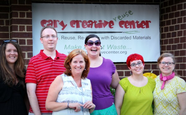 Cary Creative Center members from L -> R : Holly Burch, Jim Lockhart, Dawn LaRue, Leslie Lockhart, Marie Grubbs, Betsy Dassau. Photos by Stacey Sprenz.