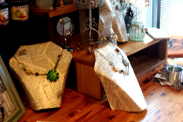 Java Jive supports local artisans by displaying their crafts in the store