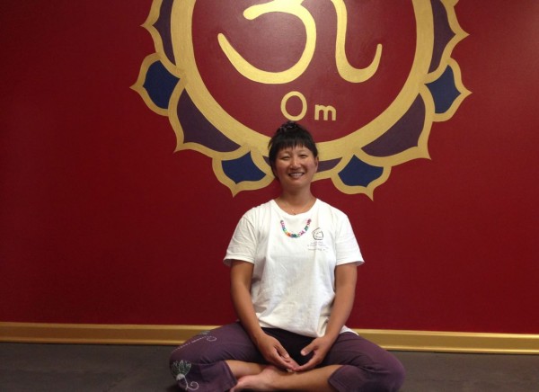 Yeong Chang in her studio,  Smiling Circle Yoga and Massage Therapy