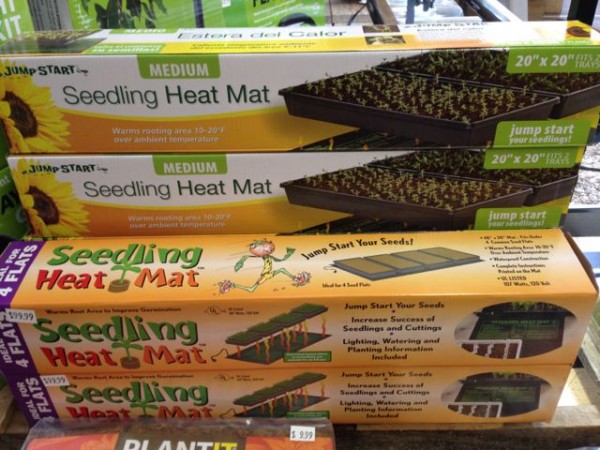 This mat ensures even temperatures when seeds are germinating.