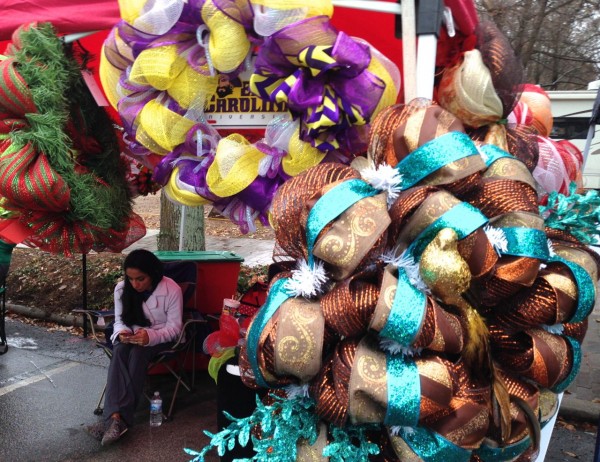 wreath seller