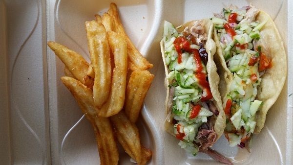 You'll find pulled pork and beef brisket tacos on The Humble Pig menu.