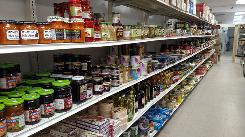 International condiments and cooking supplies at A&S Harmony International Market.