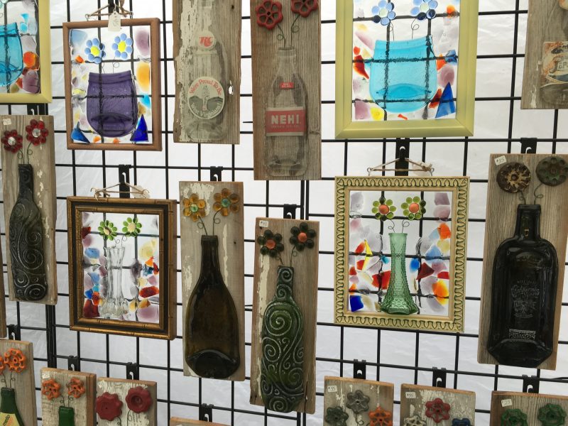 Fused glass window art