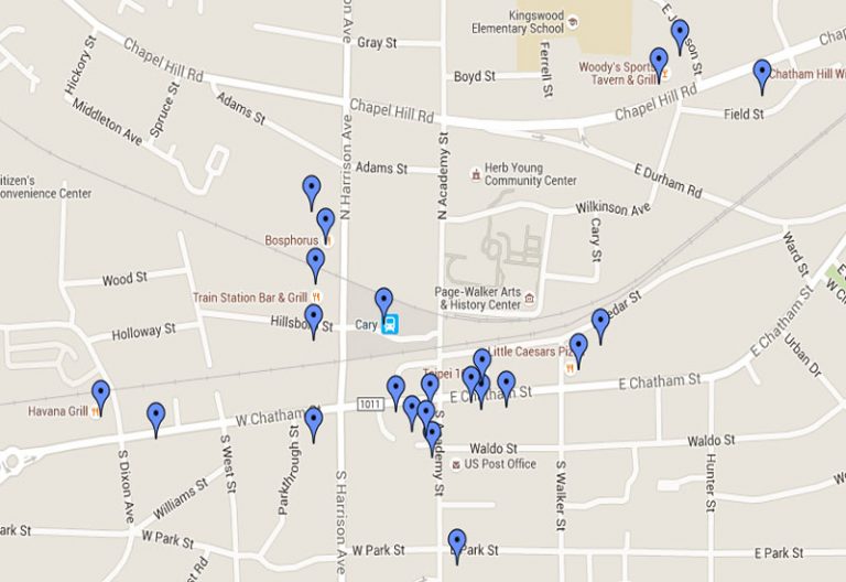 Downtown Cary Dining Map – Updated – CaryCitizen Archive