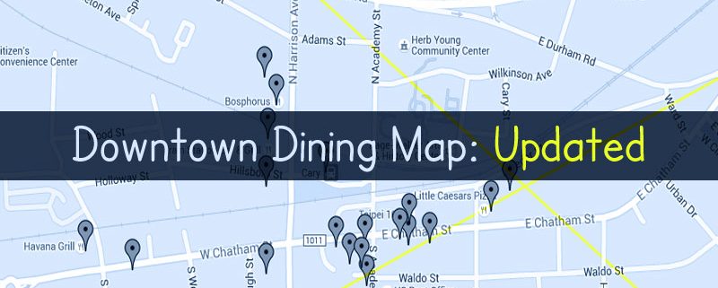 Downtown Cary Dining Map – Updated – CaryCitizen Archive