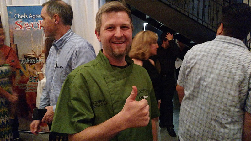 Chef Ryan Summers after winning.