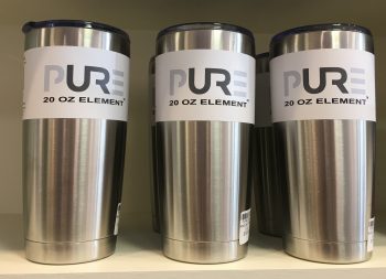 Stainless steel beverage containers have been trending since last holiday season. These from Pur are available at Laura Lee Gifts for just $99.99 and will keep drinks hot or cold all day