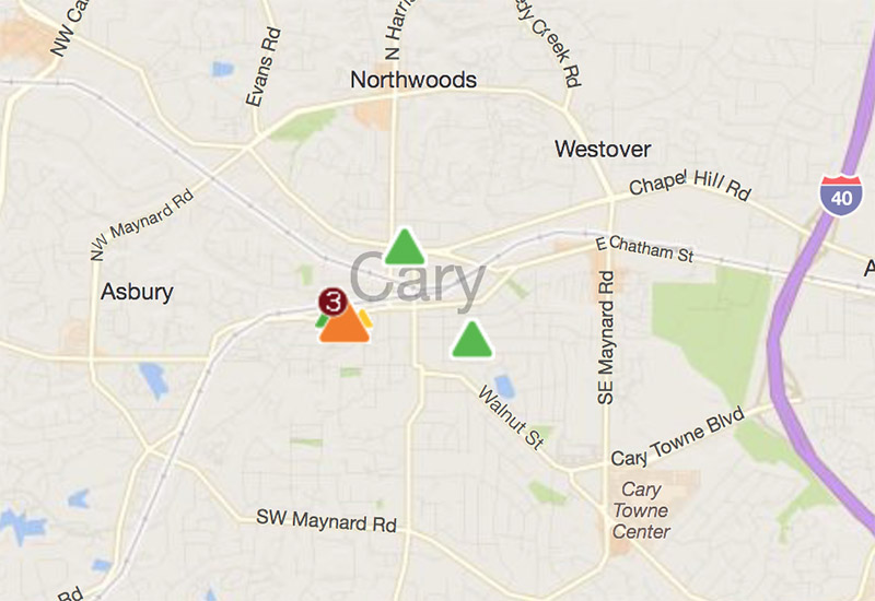 Cary Power Outages